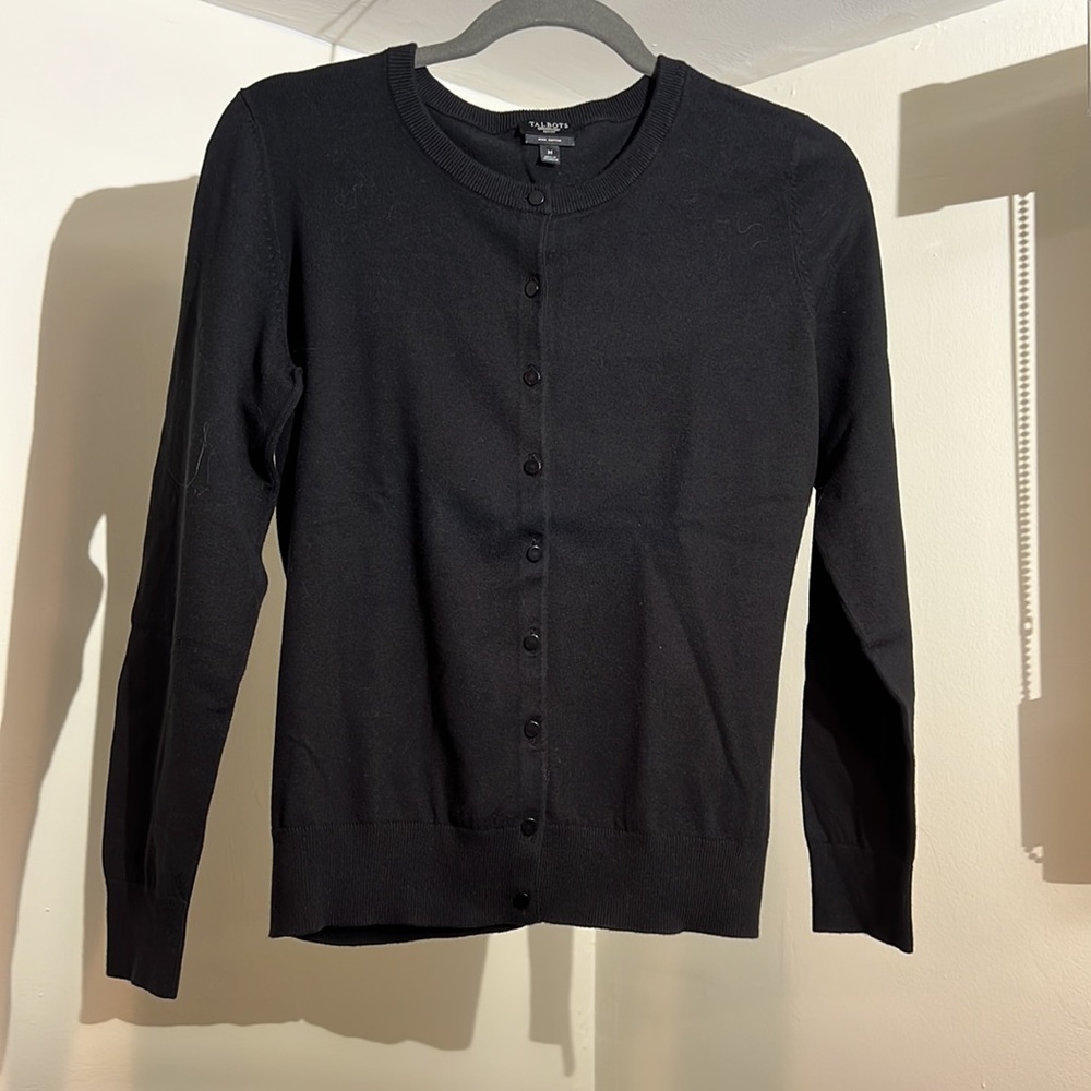Talbots Black Cardigan